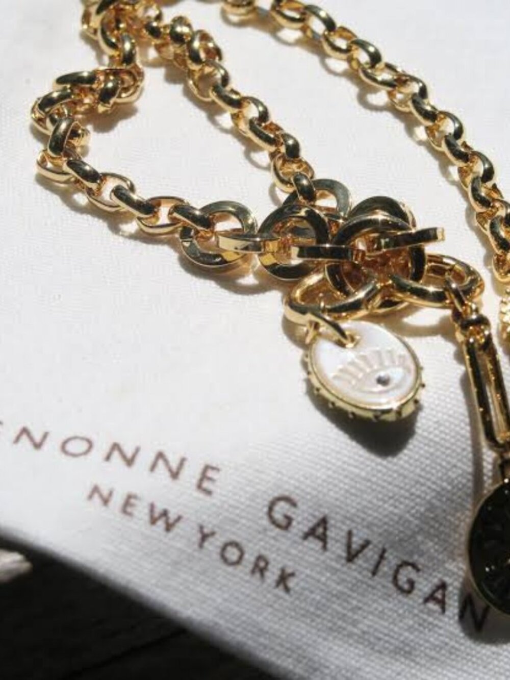 Mignonne Gavigan Odyssey (or Voyager) chain-link necklace in gold